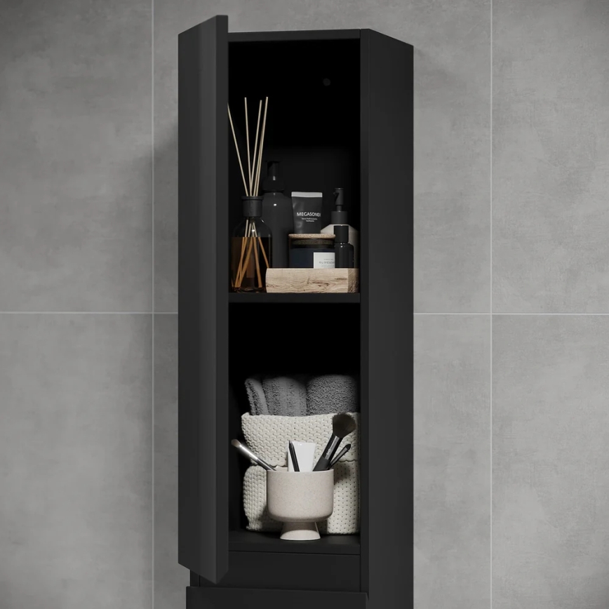 BATH DELUXE 04-030-63-02-01 - Armadietto da bagno KENWOOD 186 cm opaco nero
