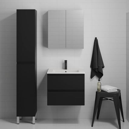 BATH DELUXE 04-030-63-02-01 - Armadietto da bagno KENWOOD 186 cm opaco nero