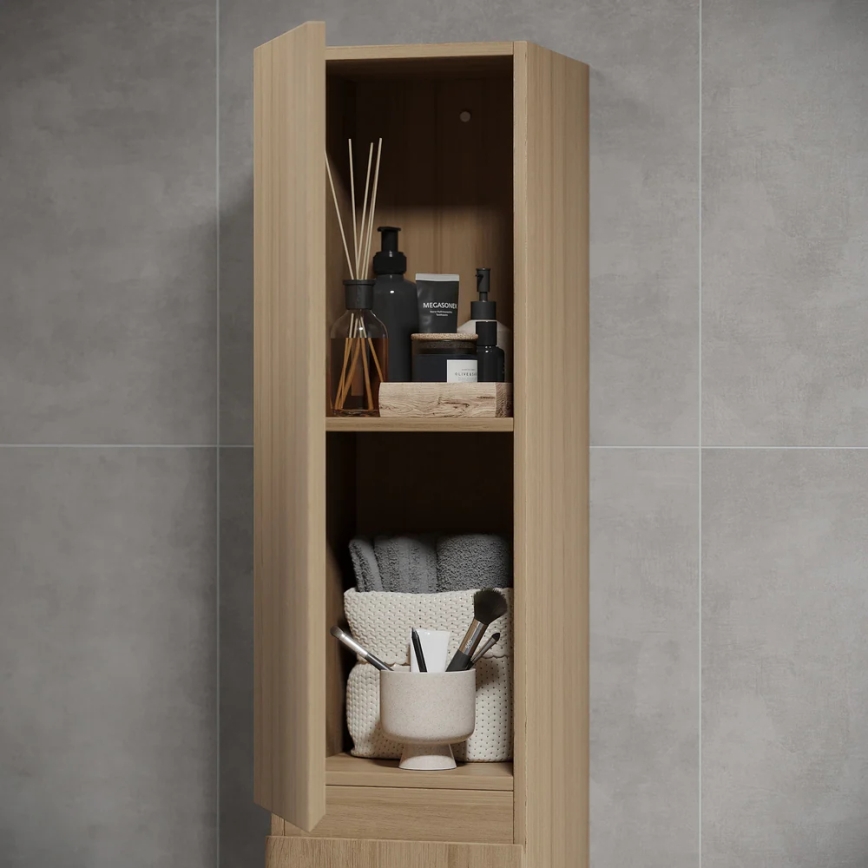 BATH DELUXE 04-030-64-86-01 - Armadietto da bagno KENWOOD 186 cm quercia