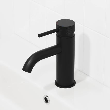 BATH DELUXE 28-005-03-02-00 - Rubinetto del lavandino ANHOLT 15,6 cm opaco nero