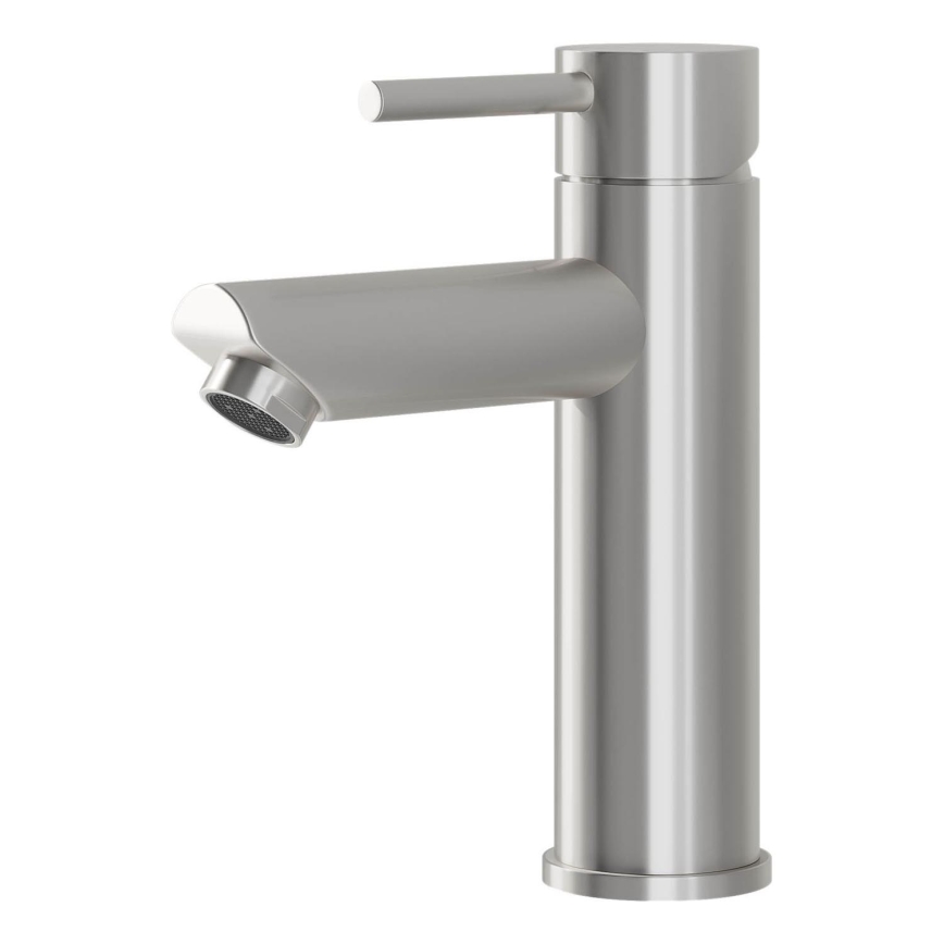 BATH DELUXE 28-017-03-71-02 - Rubinetto del lavandino RINGSTED 17,8 cm pettinato acciaio inossidabile
