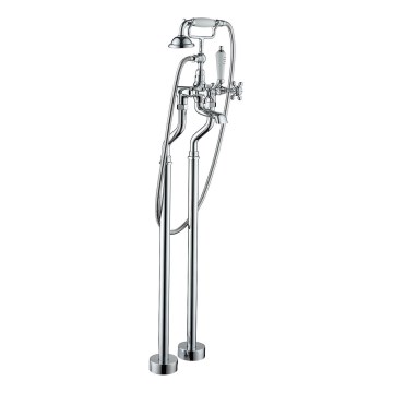 BATH DELUXE 28-108-01-60-00 - Indipendente set da bagno con rubinetto AEROSKOBING 106,3 cm cromo lucido
