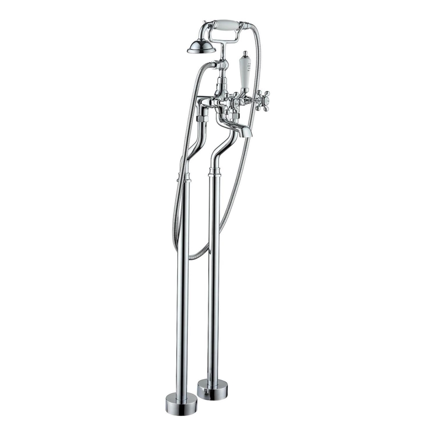 BATH DELUXE 28-108-01-60-00 - Indipendente set da bagno con rubinetto AEROSKOBING 106,3 cm cromo lucido