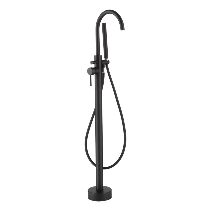 BATH DELUXE 28-114-01-02-00 - Indipendente set da bagno con rubinetto DRAGOR 116 cm opaco nero