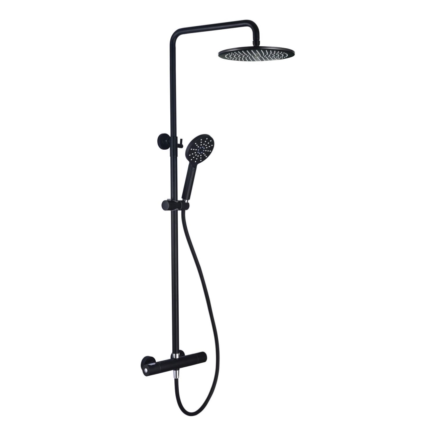 BATH DELUXE 31-120-05-02-00 - Set doccia con rubinetto termostatico DRAGOR opaco nero