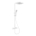 BATH DELUXE 31-120-06-01-00 - Set doccia con rubinetto termostatico NAESBY bianco opaco