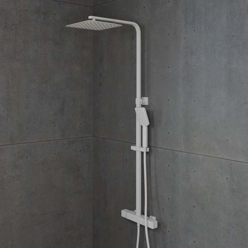 BATH DELUXE 31-120-06-01-00 - Set doccia con rubinetto termostatico NAESBY bianco opaco