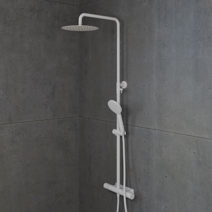 BATH DELUXE 31-120-07-01-00 - Set doccia con rubinetto termostatico DRAGOR bianco opaco
