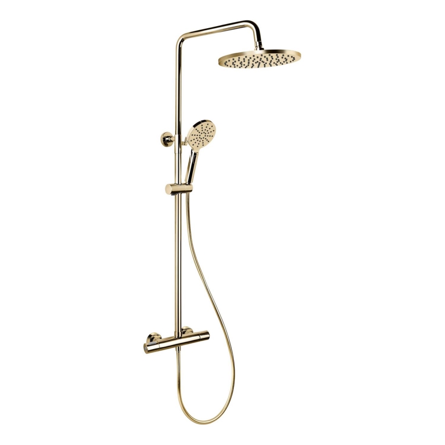 BATH DELUXE 31-120-08-64-00 - Set doccia con rubinetto termostatico DRAGOR ottone lucente