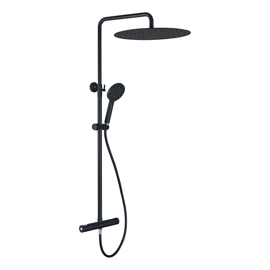 BATH DELUXE 31-120-09-63-00 - Set doccia con rubinetto termostatico DRAGOR opaco nero