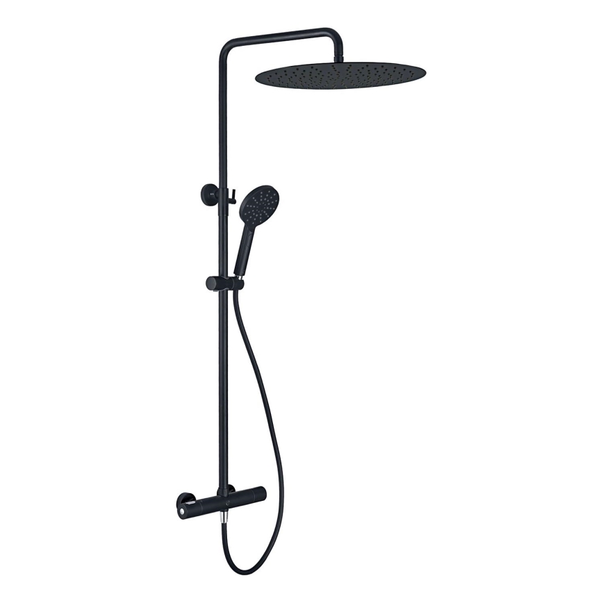 BATH DELUXE 31-120-13-63-00 - Set doccia con rubinetto termostatico DRAGOR opaco nero