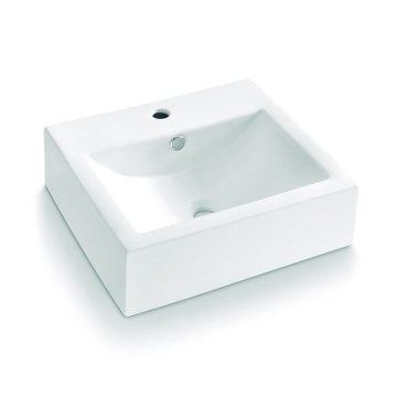 Bathco 0010 - Lavabo da appoggio BOLONIA 51x45,5 cm porcellana/bianco