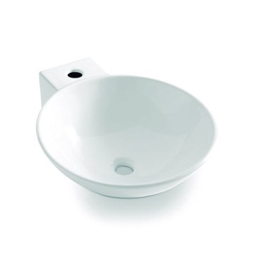 Bathco 0028 - Lavabo da appoggio BAYONA 42x50,5 cm porcellana/bianco