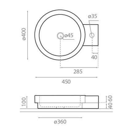 Bathco 00338 - Lavabo da appoggio ICONO 40x45 cm pietra/beige