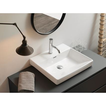 Bathco 0062 - Lavabo da incasso FUNCHAL 55x45 cm porcellana/bianco