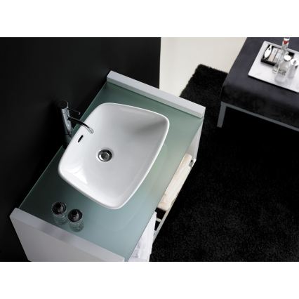 Bathco 0091 - Lavabo da appoggio ANABEL 50x36 cm porcellana/bianco