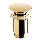 Bathco 0212OR - Scarico per lavabo senza troppopieno CLICK-CLACK diam. 6 cm oro