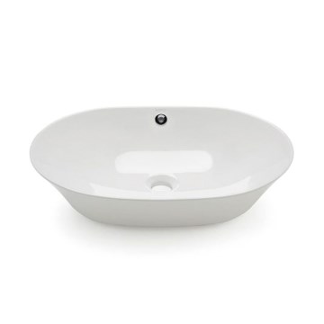 Bathco 4038 - Lavabo da appoggio TOULOUSE 59x42 cm in porcellana/bianco