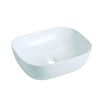 Bathco 4072 - Lavabo da appoggio OLEA 49x40 cm porcellana/bianco