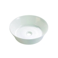 Bathco 4086 - Lavabo da appoggio VOLTA Ø 35 cm porcellana/bianco