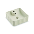 Bathco 4162 - Lavabo da appoggio CIRCUS 40x40 cm porcellana/beige