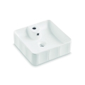 Bathco 4163 - Lavabo da appoggio CIRCUS 40x40 cm porcellana/bianco