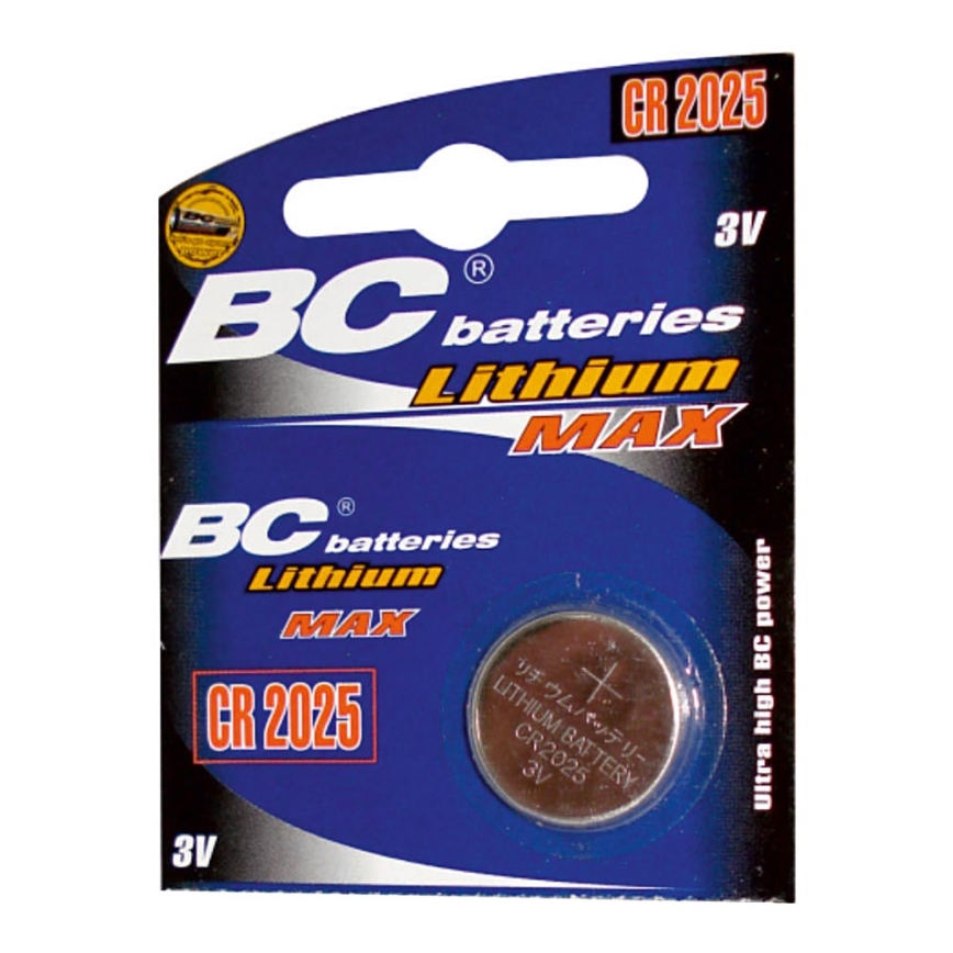 Batteria a bottone al Litio CR2025 3V