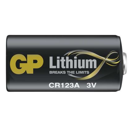 Batteria al litio CR123A GP LITHIUM 3V/1400 mAh