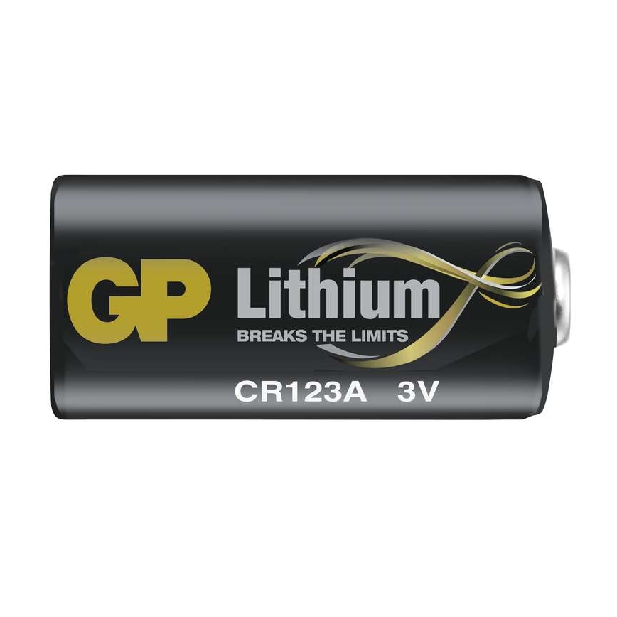 Batteria al litio CR123A GP LITHIUM 3V/1400 mAh