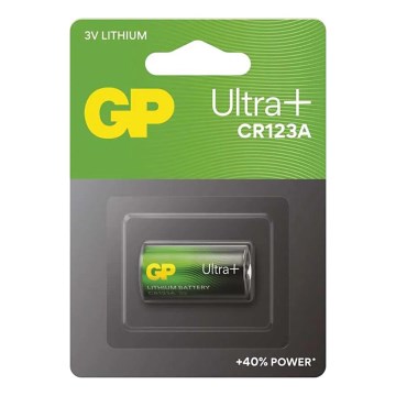Batteria al litio CR123A GP LITHIUM 3V/1550 mAh