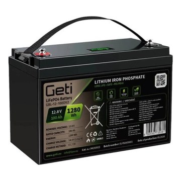 Batteria con display LiFePO4 12,8V/100Ah