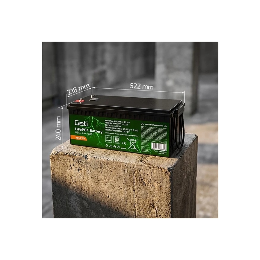 Batteria LiFePO4 25,6V/100Ah