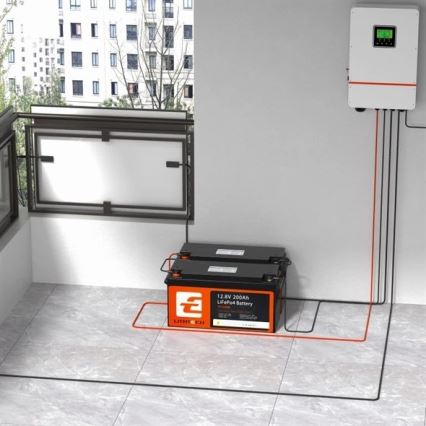 Batteria LiFePO4 per impianti solari 12,8V/200Ah IP66