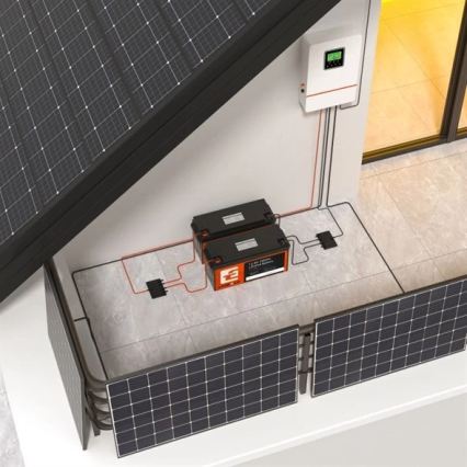 Batteria LiFePO4 per impianti solari 12,8V/200Ah IP66