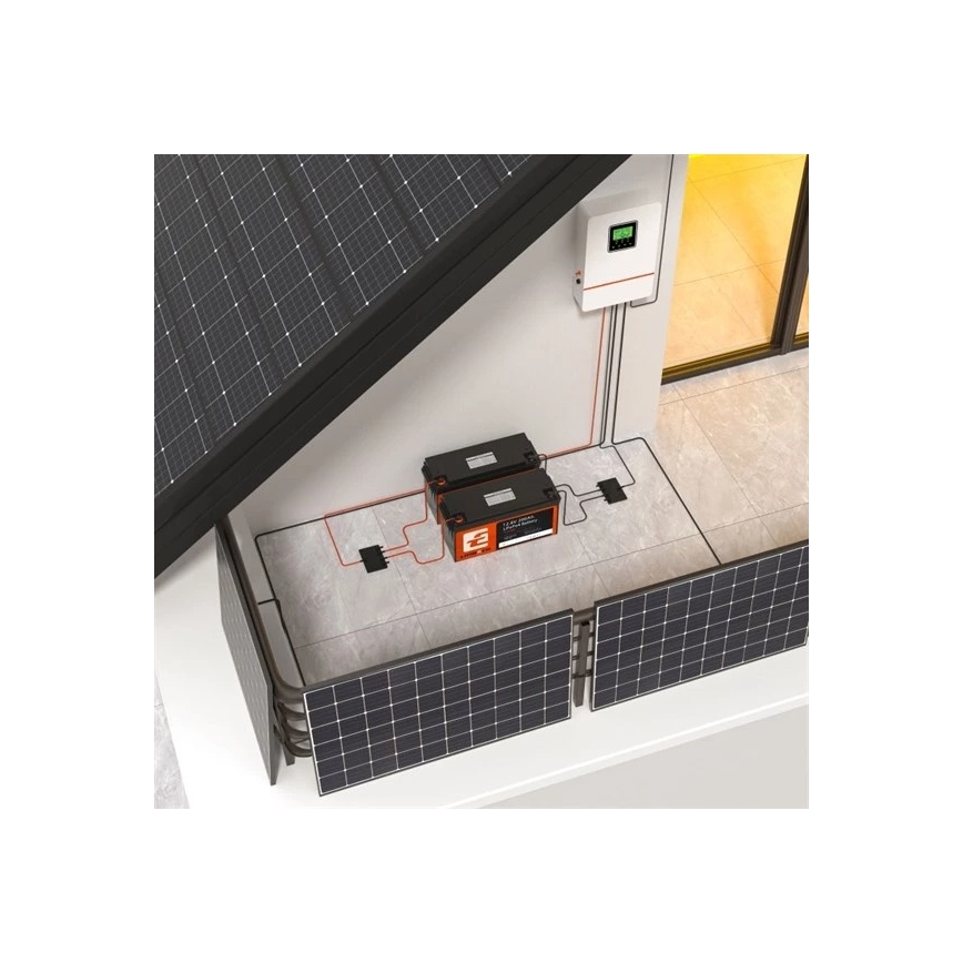Batteria LiFePO4 per impianti solari 12,8V/200Ah IP66