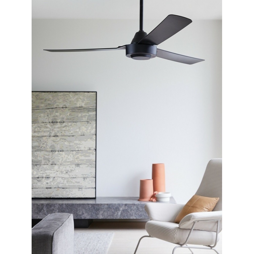 BAYSIDE 213017 - Ventilatore da soffitto CALYPSO nero Ø 122 cm