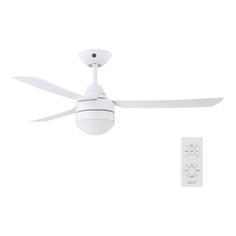 BAYSIDE 531016 - Ventilatore da soffitto MEGARA 2xE14/15W/230V bianco + telecomando