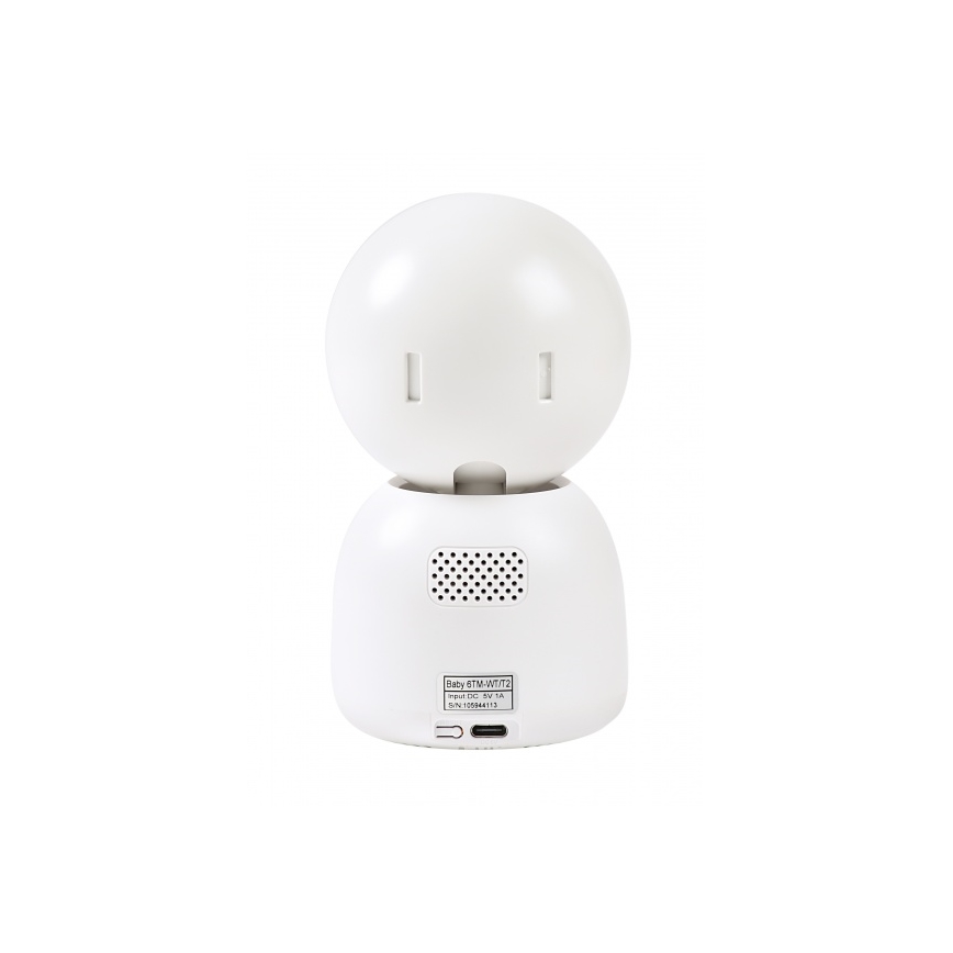 Beaba - Baby monitor intelligente ricaricabile ZEN NIGHT con display 720p, 5V, 4000 mAh, Wi-Fi, bianco