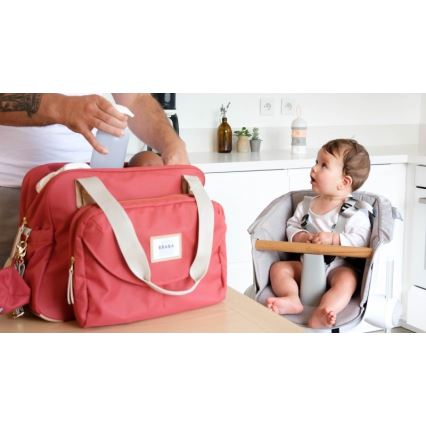 Beaba - Borsa fasciatoio GENEVA rosso