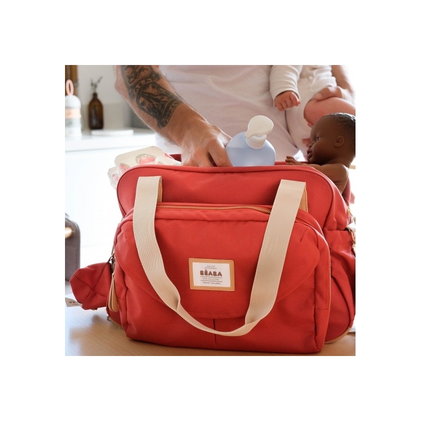 Beaba - Borsa fasciatoio GENEVA rosso