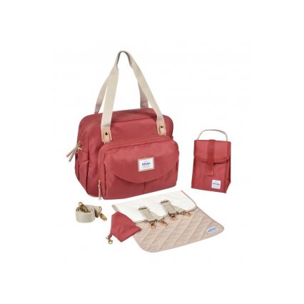 Beaba - Borsa fasciatoio GENEVA rosso