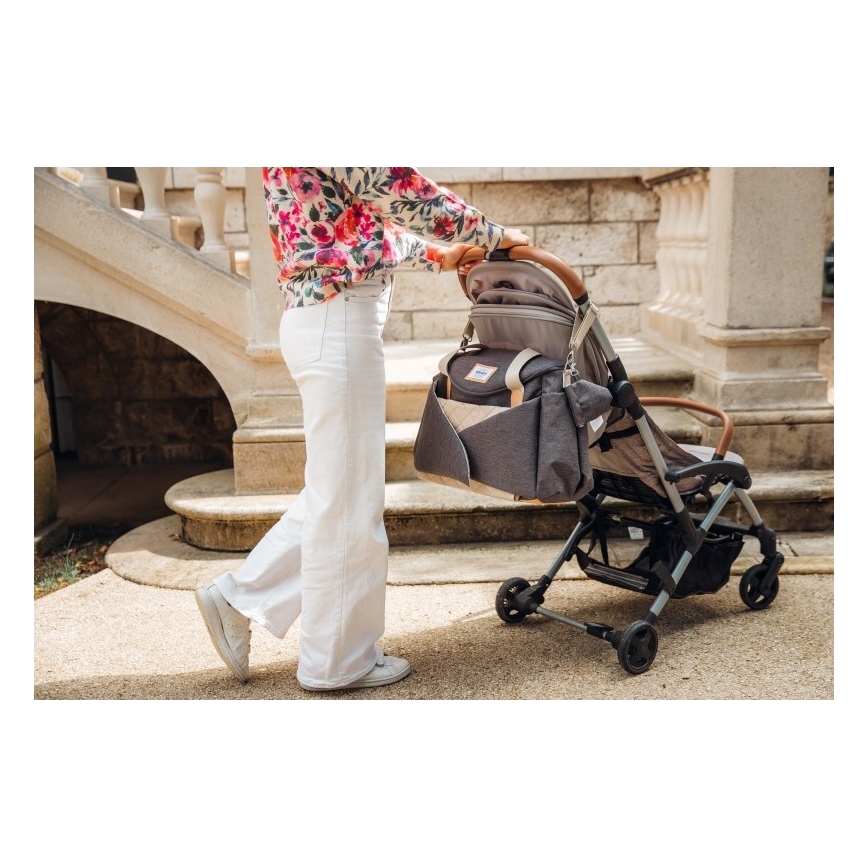 Beaba - Borsa fasciatoio per culle SYDNEY grigio/beige