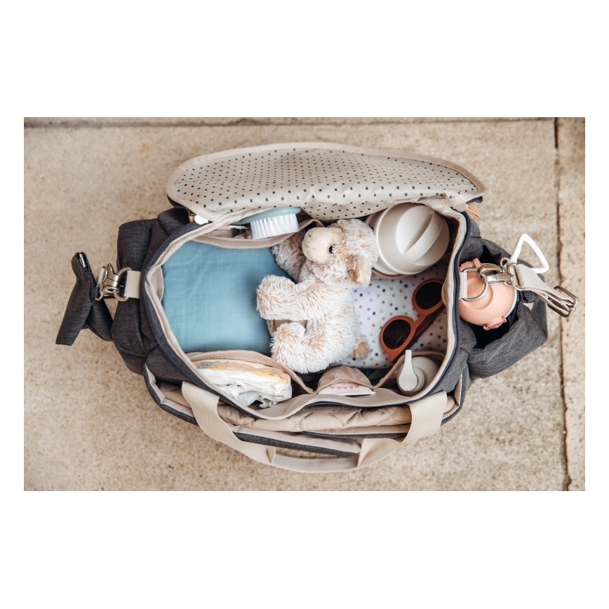Beaba - Borsa fasciatoio per culle SYDNEY grigio/beige