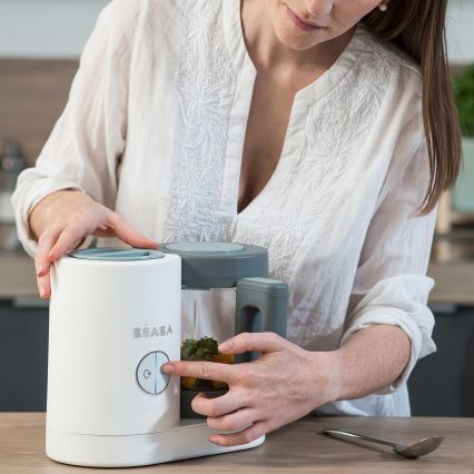 Beaba - Cuocipappa a vapore 2 in 1 BABYCOOK NEO bianco/grigio