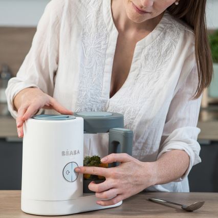 Beaba - Cuocipappa a vapore 2 in 1 BABYCOOK NEO verde/bianco