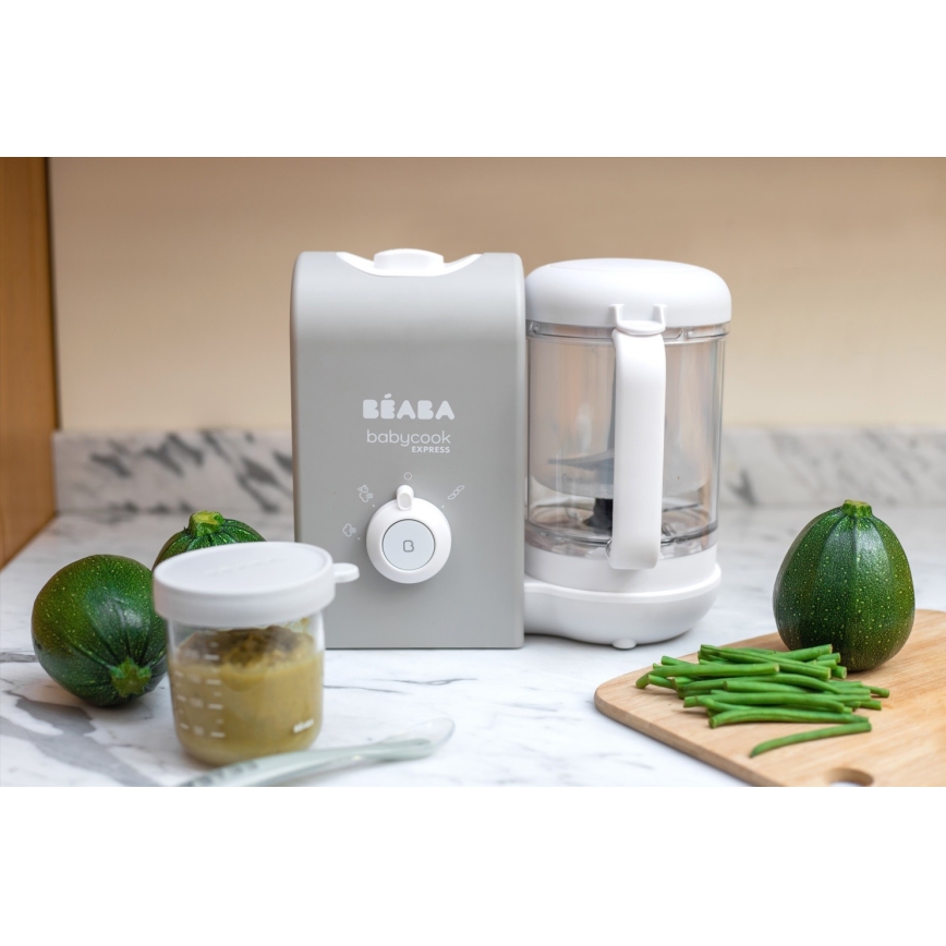 Beaba - Cuocitore a vapore 2in1 BABYCOOK EXPRESS grigio