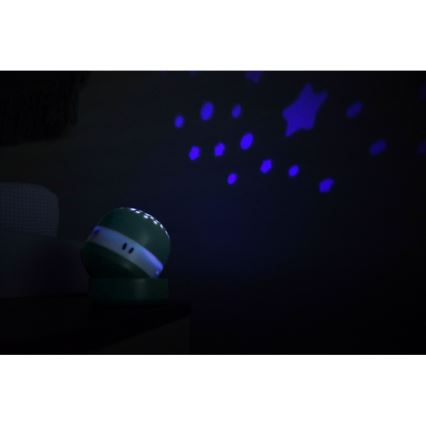 Beaba - Proiettore con melodia PIXIE USB/5V 1300 mAh verde