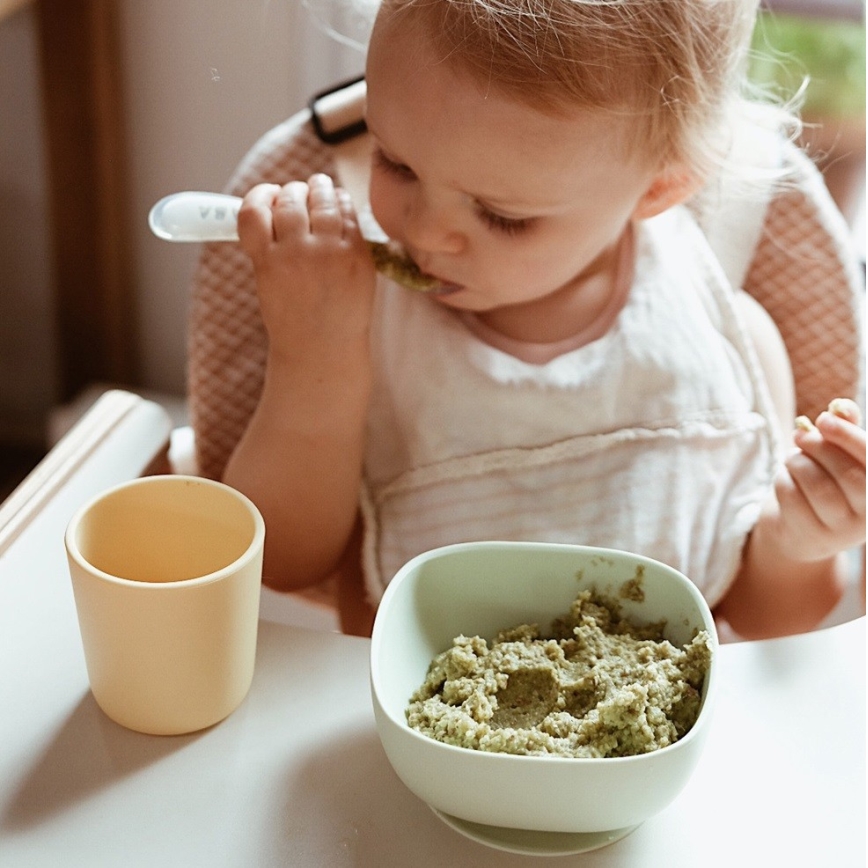 Beaba - Set da pranzo per bambini Giallo 4 pz