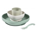 Beaba - Set pappa per bambini Verde Salvia, 4 pezzi