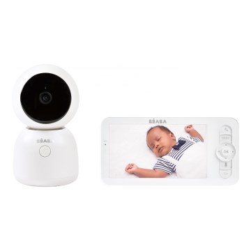 Beaba - Smart Baby Monitor con ZEN NIGHT 720p Camera, 5V, 4000 mAh Wi-Fi, White